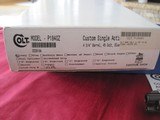 1998 COLT SAA 4.75" 45LC ROYAL BLUE COLOR CASE FACTORY ELEPHANT IVORY - Image 2 of 15