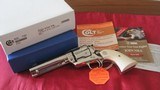 COLT SAA 4.75" 45LC NICKLE FACTORY ELEPHANT IVORY COLLECTOR NIB - Image 1 of 15