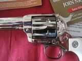 COLT SAA 4.75" 45LC NICKLE FACTORY ELEPHANT IVORY COLLECTOR NIB - Image 4 of 15