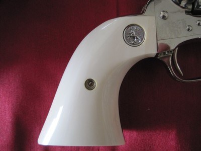 COLT SAA 4.75" 45LC NICKLE FACTORY ELEPHANT IVORY COLLECTOR NIB - Image 15 of 15
