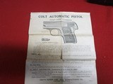 COLT MODEL 1908 VEST POCKET PISTOL - 6 of 15