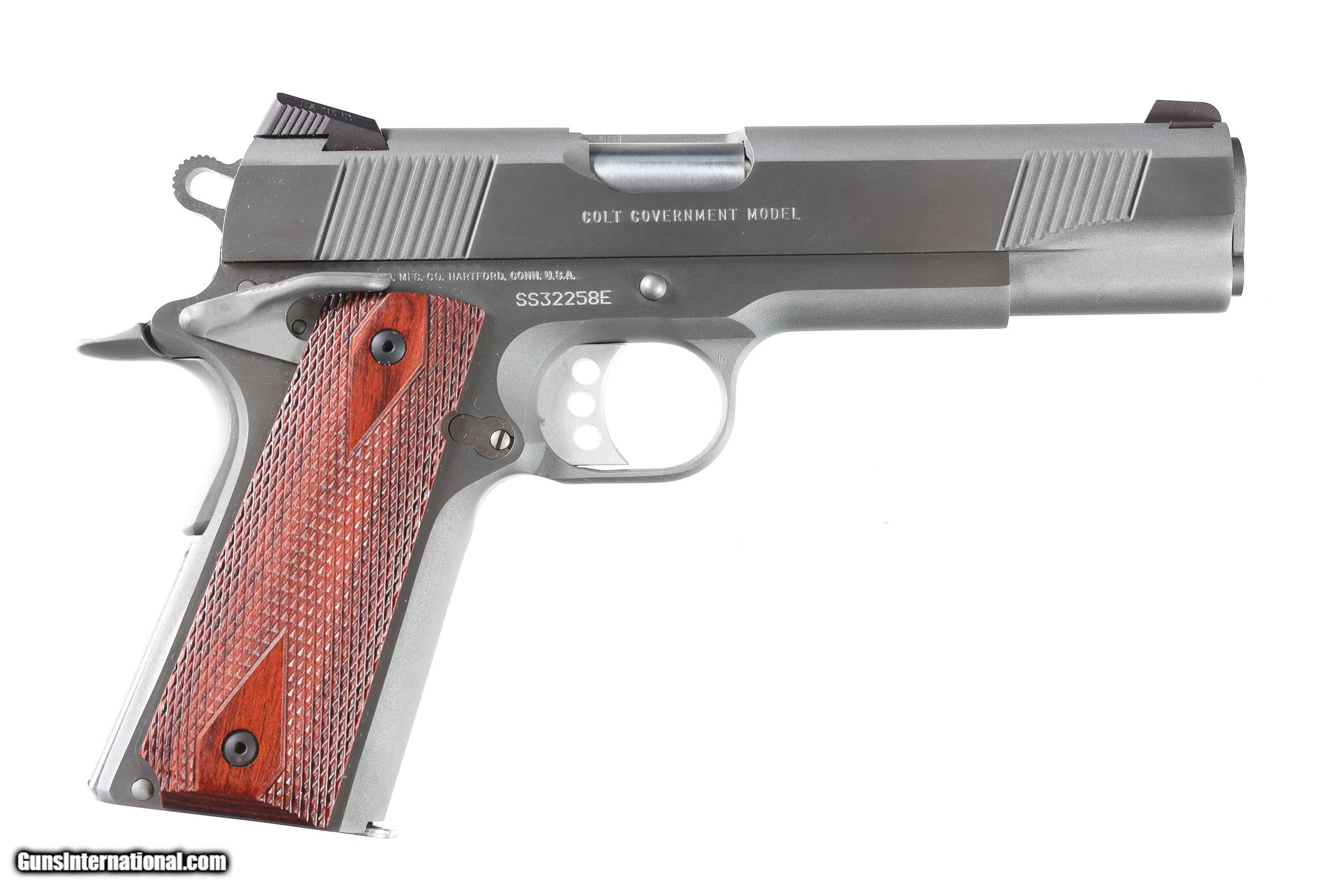 Colt LNIB Goverment Model Brushed Stainless Steel .45 ACP