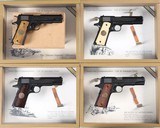 Collector's Matching Set of Four Colt 1911 WWI Commemorative Pistols .45 ACP