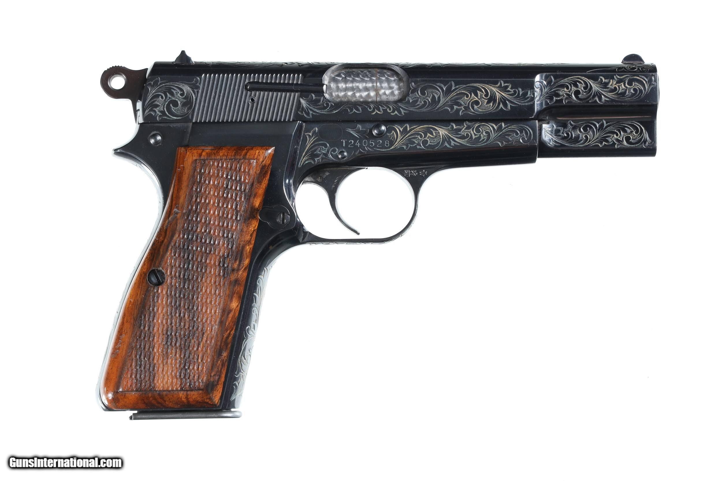 Sold Engraved Browning Hi-Power Pistol 9mm