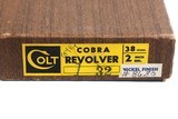 Colt Cobra 38 Spl, Nickel finish with Original Box - 12 of 12