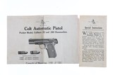 Colt 1908 Pocket Hammerless Pistol .380 ACP - 12 of 12