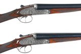 SOLD - Pair of AYA No. 2 SxS Shotguns 12ga - 1 of 8