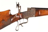 German Schuetzen Falling Block Rifle .22 short - 1 of 9