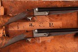 Pair of Cogswell & Harrison Avant Tout Single Trigger SxS Shotguns 12 GA - 1 of 16