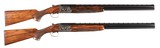 Pair President Miroku O/U Shotguns 12ga Stunning