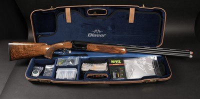 Blaser F3 Custom Black Flash RH Grade 6 O/U Shotgun 12ga AS-New