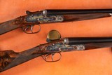 Pair of BE Chaplin Of Winchester Sidelock SxS Shotgun 20GA - 1 of 25