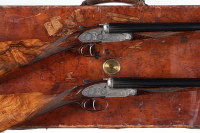 Pair of James Purdey Self Opener SxS Shotgun 12GA - Image 1 of 18