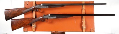 Pair of AA Brown & Sons Supreme Deluxe SxS Shotgun 12GA - Image 2 of 25