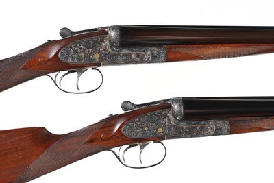 Pair of AYA No. 25 SxS Shotguns 12GA - Image 1 of 15