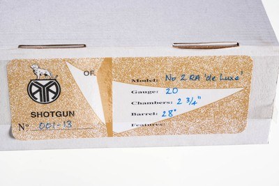 AYA No. 2 Deluxe Round Action SxS Shotgun 20GA (As New - Image 5 of 20