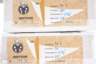 Pair of AYA No. 2 SxS Shotguns 20GA (As New - Image 6 of 19