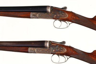 Pair of C. Hellis Sidelock Shotguns 12ga - Image 10 of 24