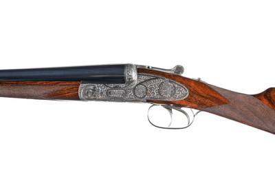 AYA No. 1 Deluxe Round Action SxS Shotgun 20GA (As New - Image 9 of 19