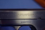 US WW2 COLT M1908 GENERAL OFFICERS PISTOL…WITH BOX AND COLT LETTER….VERY RARE AND SHARP! - 8 of 13