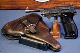 WALTHER ac41 P.38 PISTOL……. SCARCE 1st VARIATION……TWO MATCHING MAG FULL RIG!!! - 1 of 23