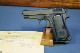 1935 BERETTA “4UT” MARKED 1944 GERMAN ARMY ISSUED…WITH RARE FLAT MAG BOTTOM…..& CAPTURE PAPERS! - 1 of 10