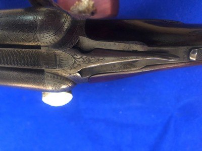 PARKER BROS DHE 12GA HIGH CONDITION DAMASCUS with PGCAFACTORY LETTER - Image 12 of 15