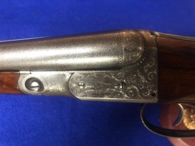 PARKER BROS DHE 12GA HIGH CONDITION DAMASCUS with PGCAFACTORY LETTER - Image 3 of 15
