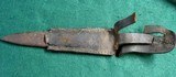 US WW1 Au Lion Blade Trench Knife & Scabbard French Manufacturer - 3 of 21