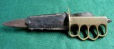 US WW1 Au Lion Blade Trench Knife & Scabbard French Manufacturer - 2 of 21