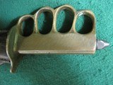 US WW1 Au Lion Blade Trench Knife & Scabbard French Manufacturer - 20 of 21