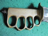 US WW1 Au Lion Blade Trench Knife & Scabbard French Manufacturer - 18 of 21
