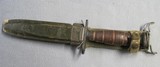 Greek Variant M-4 Bayonet Knife For US M1 Carbine With LEATHER HANDLE - 1 of 9