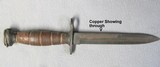 Greek Variant M-4 Bayonet Knife For US M1 Carbine With LEATHER HANDLE - 6 of 9