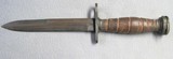 Greek Variant M-4 Bayonet Knife For US M1 Carbine With LEATHER HANDLE - 5 of 9