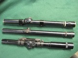 Lot of Three 22cal Rifle scopes JC Higgins, Weaver, Springfield rare mount - 1 of 8