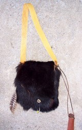 Bear Skin Possibles Bag Black Powder Muzzle Loading - 1 of 9