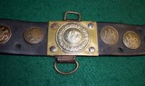 WWI German Trophy Belt & Buckle Trench Art Military Buttons - 1 of 10