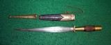 Antique Engraved French, Spanish, German Court Dagger Dirk Knife - 1 of 5