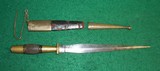 Antique Engraved French, Spanish, German Court Dagger Dirk Knife - 4 of 5