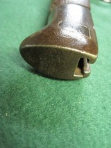 WWI WWII Italian Terni Model 1891 Carcano Bayonet With Leather And Brass Scabbard - 10 of 12