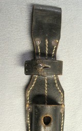 Two WWII German K98 Bayonet Leather Frog marked 1942 - 2 of 11