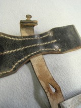 Two WWII German K98 Bayonet Leather Frog marked 1942 - 3 of 11