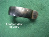 Lot of 11 assorted Remington, Springfield Barrel Bands & Swivels Marked with "U" - 7 of 12