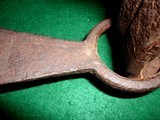 Very Old Large Blacksmith Made Bear Trap 30 inches - 9 of 10