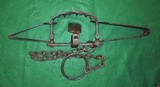 Old Blacksmith Made Bear trap Touchmark W.A.T. 28 inches - 1 of 10