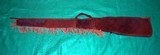 Fringed Suede Kentucky Rifle Leather Gun Case Black Powder Muzzle Loading - 2 of 7