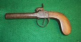 Antique Belgian Percussion Coat, Muff Boot Pistol 42cal - 1 of 15
