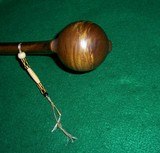 Native American Indian Tomahawk Ball Head War Club Curly Maple - 8 of 8