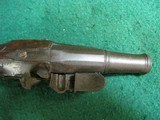 Antique Flintlock Queen Anne Style Canon Barrel Pocket PARTS Pistol - 6 of 7